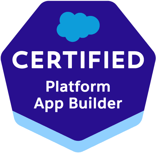 Platform App Builder certification badge
